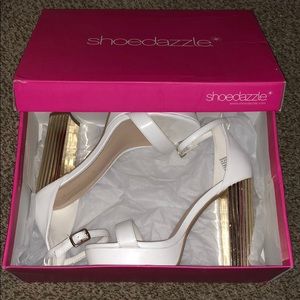 Size 6 Dress Sandals, Rabekka, white